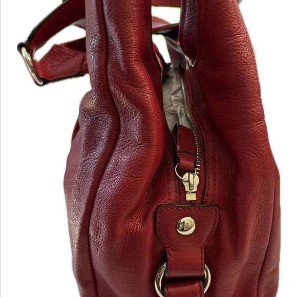 Coach Madison Sophia Satchel (or similar carryall) red leather (like new) - Picture 9 of 10